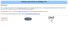 Tablet Screenshot of mailman.olgcschool.org